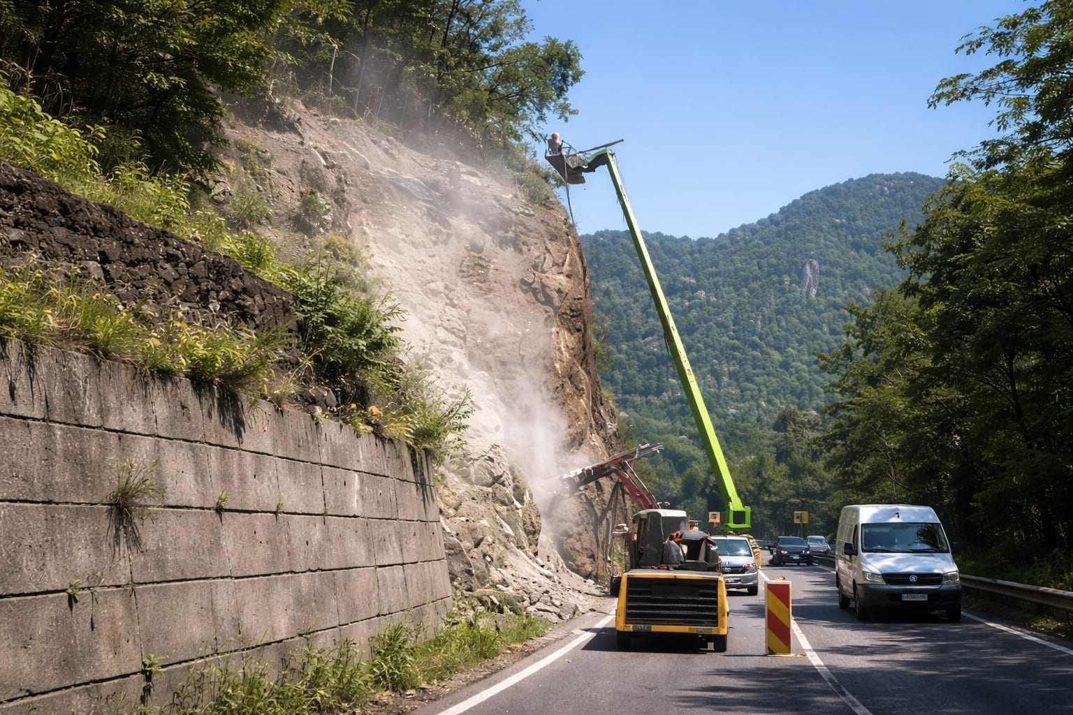 Traficul greu pe Valea Oltului rămâne restricționat până în toamna anului 2026