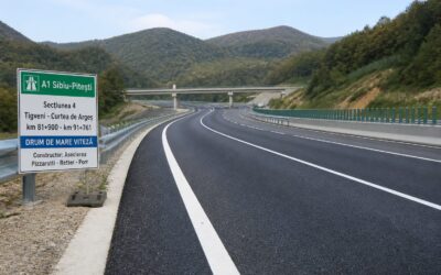 Un nou tronson de aproape 10 kilometri din Autostrada Sibiu-Pitești este aproape de finalizare