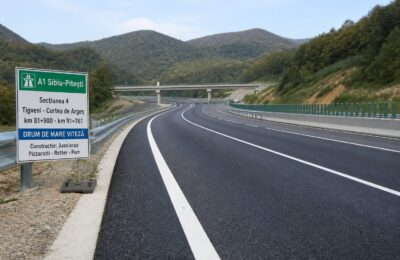 Un nou tronson de aproape 10 kilometri din Autostrada Sibiu-Pitești este aproape de finalizare