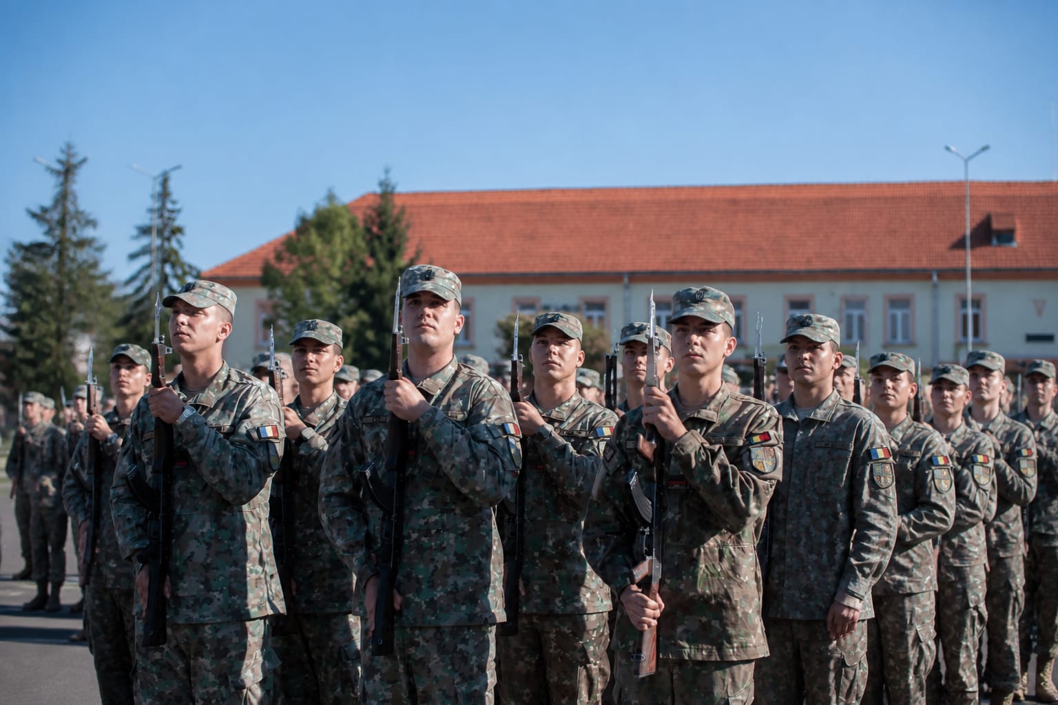 Studenți militari la Academia Forțelor Terestre