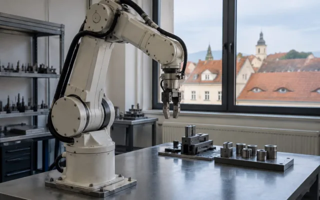 Robot industrial în campus dual Sibiu