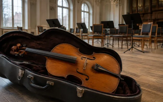 Violoncel în sala Sibiu Philharmonic