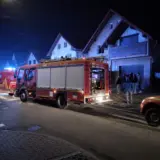 Autospeciale de pompieri la o intervenție