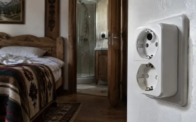 Cameră ascunsă în priză Interior