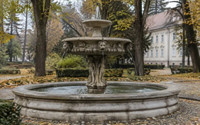 Fântână în parcul Astra din Sibiu