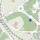 Hartă cu amplasamentul podului de pe strada Triajului din Sibiu