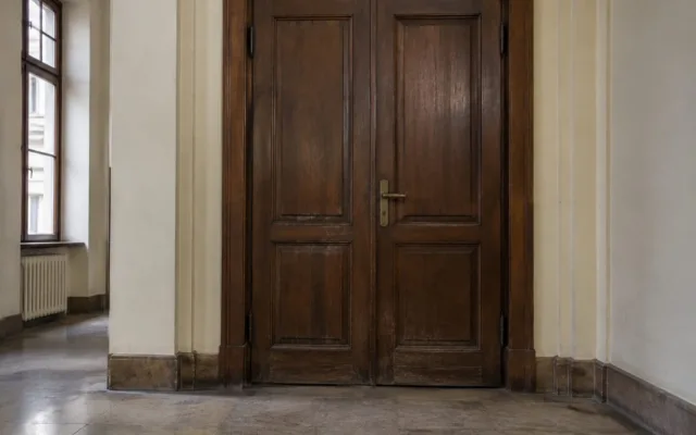 Uși masive din lemn interior
