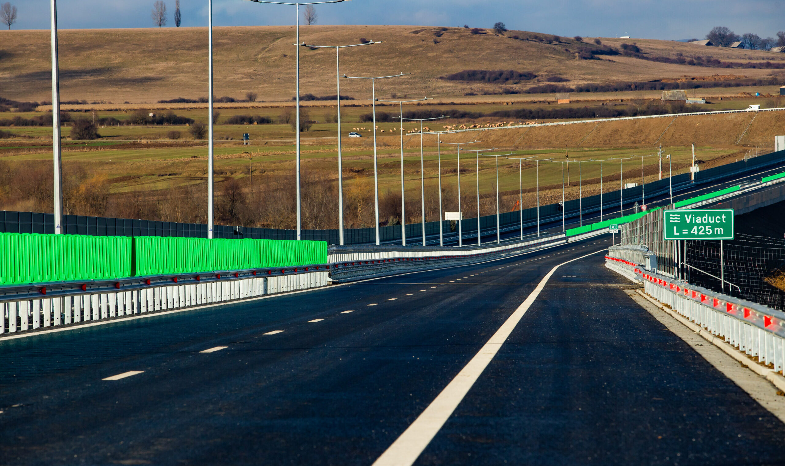Tronson de autostradă fără trafic