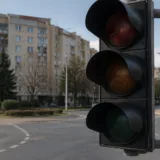 Semafoare în intersecție din Sibiu