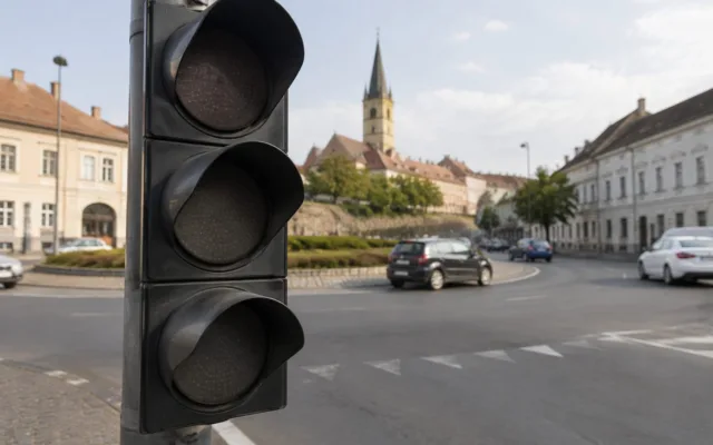 Semafoare dezactivate în Sibiu