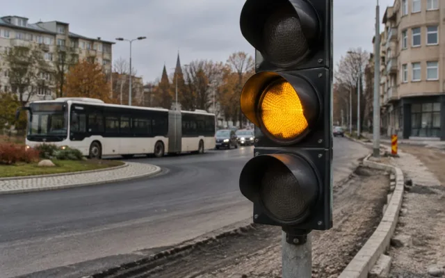 Semafoare la Milea, Calea Dumbrăvii, Sibiu