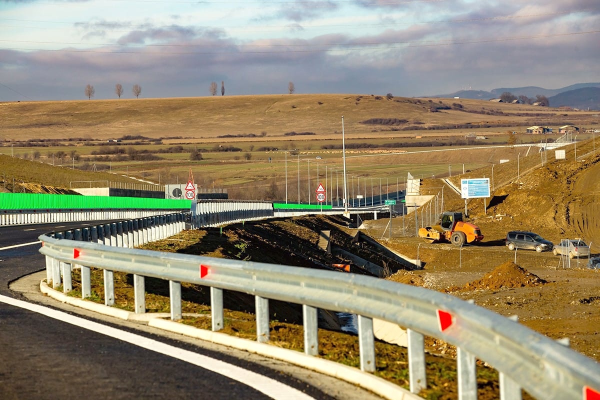Trafic la nodul Boița