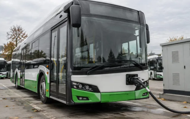 Autobuz electric la încărcat