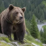 Urs pe Transfăgărășan