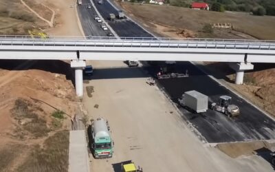 Autostrada Transilvania avansează la Nădășelu și Topa Mică, unde viaductele au ajuns la 86%
